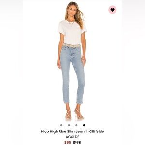 AGOLDE Nico High Rise Slim Jeans in Cliffside